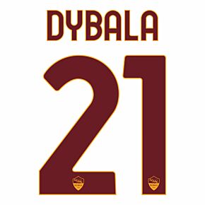 Dybala 21 (Official Printing) - 22-23 AS Roma Away