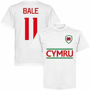 Cymru Team Bale 11 KIDS T-shirt - White