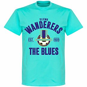 Sliema Wanderers Established T-shirt - Atoll Blue