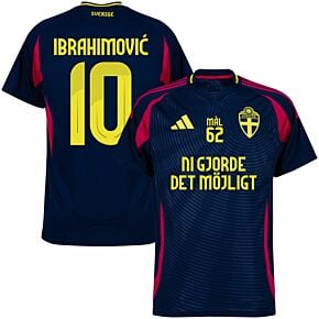 24-25 Sweden Away Shirt + Ni Gjorde De Möjligt Ibrahimović 10