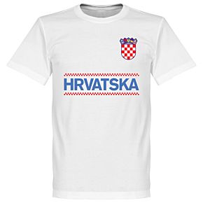 Croatia Team Tee - White