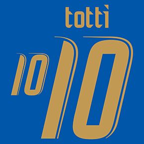 Totti 10 (2006 Retro Printing) - Italy Home
