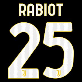Rabiot 25 (Official Printing) - 23-24 Juventus Home