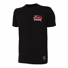 Copa AC Milan Champions League 2003 Team Embroidery T-shirt - Black