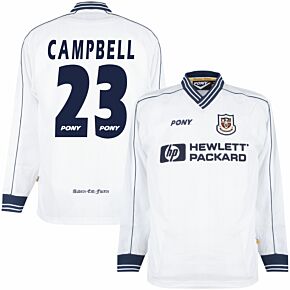 96-97 Tottenham Home L/S Retro Shirt + Campbell 23 (Retro Printing)