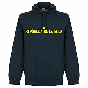 Republica De Le Boca Slogan Hoodie - Navy