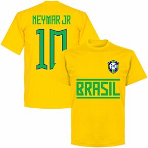 Brazil Team Neymar Jr 10 KIDS T-shirt - Yellow