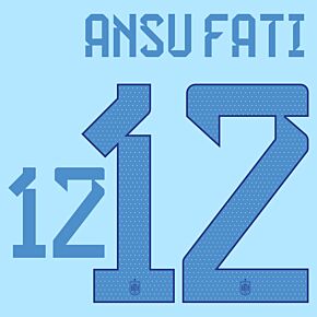Ansu Fati 12 (Official Printing) - 22-23 Spain Away
