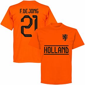 Holland F. De Jong 21 Team KIDS T-shirt - Orange