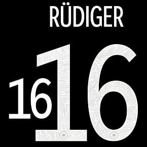 Rüdiger 16 (Official Printing) - 20-21 Germany Away