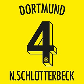 N.Schlotterbeck 4 (Official Printing) - 22-23 Borussia Dortmund Home