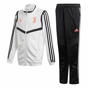 adidas Juventus KIDS Presentation Suit - White/ Black 2019-2020