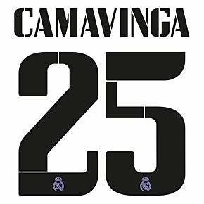 Camavinga 25 (Official Cup Printing) - 22-23 Real Madrid Home/Away