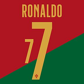 Ronaldo 7 (Official Printing) - 22-23 Portugal Home KIDS