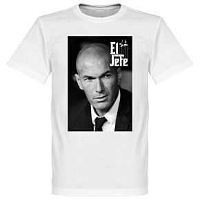 Zidane el Jefe Tee - White