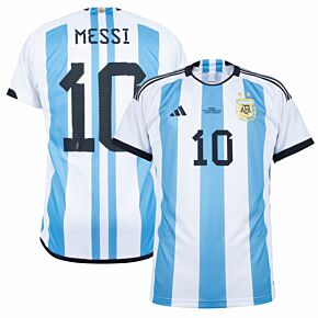 adidas Argentina Home Messi 10 2 Star Shirt incl. Final MDT - NEW - Size XS