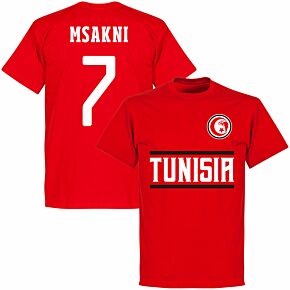 Tunisia Team Msakni 7 T-shirt - Red