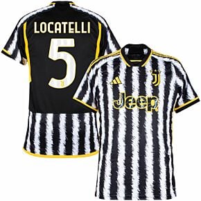 23-24 Juventus Home + Locatelli 5 (Official Printing)