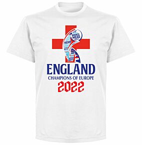 England 2022 Winners Cross T-shirt - White