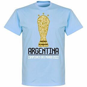 Argentina Campeones 2022 T-shirt - Sky Blue