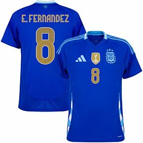 24-25 Argentina Away Shirt + E.Fernandez 8 (Official Printing)