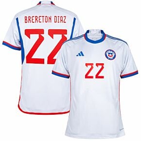 23-24 Chile Away Shirt + Brereton Diaz 22 (Official Printing)