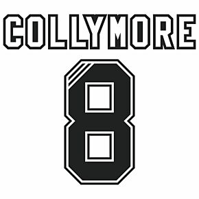 Collymore 8 (Retro Flock Printing) 95-96 Liverpool Away