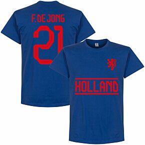 Holland F. De Jong 21 Team T-shirt - Royal