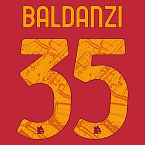 Baldanzi 35 (Official Printing) - 23-24 AS Roma Home/3rd