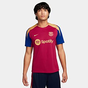 23-24 Barcelona Dri-Fit Strike S/S Top - Noble Red/Royal/Gold