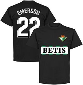 Real Betis Team Emerson 22 T-shirt - Black