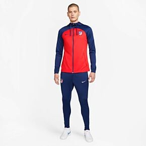 23-24 Atletico Madrid Dri-Fit Strike Hooded Tracksuit - Red/Pink