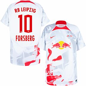22-23 RB Leipzig Home Shirt + Forsberg 10 (Official Printing)