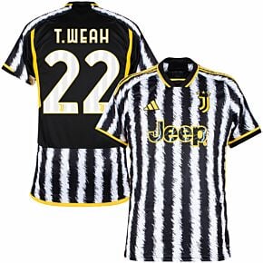 23-24 Juventus Home + T.Weah 22 (Official Printing)