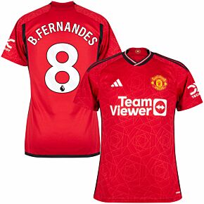 23-24 Man Utd Home Shirt + B.Fernandes 8 (Premier League)