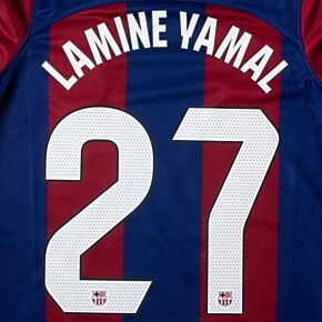 Lamine Yamal 27 (La Liga) - 23-24 Barcelona KIDS Home