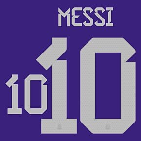 Messi 10 (Official 3 Star Printing) - 2023 Argentina Away