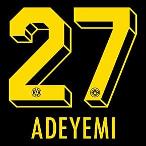 Adeyemi 27 (Official Printing) - 22-23 Borussia Dortmund Away