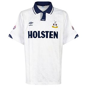 Umbro Tottenham 1991-1993 Home Jersey with Football League Patches USED - Great Condition - Size XL