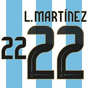 L.Martinez 22 (Official Printing) - 24-25 Argentina Home