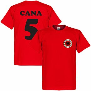 Albania Badge Cana 5 Tee - Red