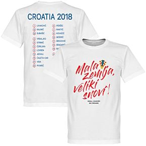 Croatia Mala zemlja, Veliki snovi Squad Tee - White