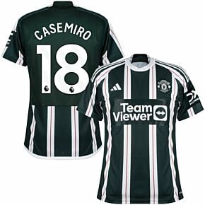 23-24 Man Utd Away Shirt + Casemiro 18 (Premier League)