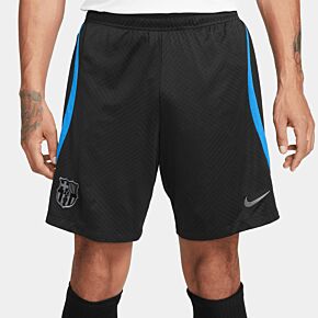 22-23 Barcelona Dri-Fit Strike Shorts - Black/Signal Blue/Dark Steel Grey
