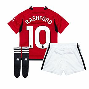 23-24 Man Utd Home Mini Kit + Rashford 10 (Premier League)