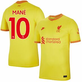21-22 Liverpool 3rd Shirt + Mané 10 (Premier League Printing)