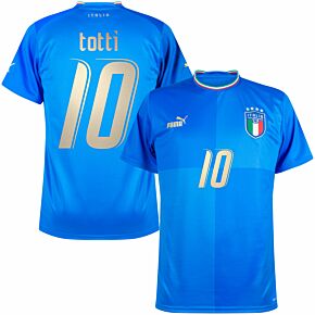 22-23 Italy Home Shirt + Totti 10 (2006 Retro Printing)