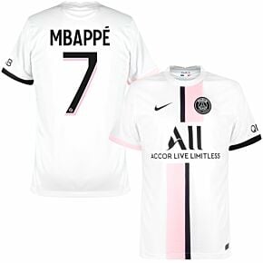 21-22 PSG Away + Mbappé 7 (Ligue 1 Printing)