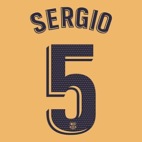 Sergio 5 (La Liga Printing) - 22-23 Barcelona Away