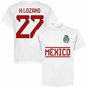 Mexico H.Lozano 22 Team T-shirt - White
